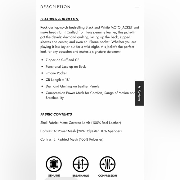 Blanc Noir women’s small Black and White moto Jacket - Picture 13 of 13